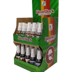 BLUNT BLACK AIR FRESHENER SPRAY - ASSORTED - DISPLAY OF 50CT