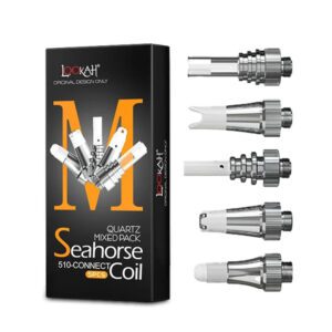 LOOKAH SEAHORSE MIXED PACK QUARTZ 510-CONNECT COIL - PACK OF 5