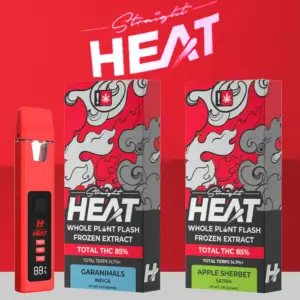 STRAIGHT HEAT 1G THC DISPOSABLE - DISPLAY OF 5