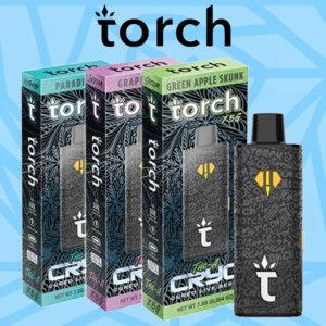 TORCH CRYO THC-A CURED LIVE RESIN 7.5G DISPOSABLE - DISPLAY OF 5