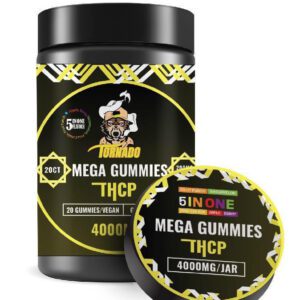 TORNADO MEGA VEGAN GUMMIES 5 IN ONE 4000MG - 20CT JAR