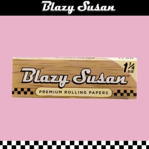 BLAZY SUSAN 1 1/4 UNBLEACHED ROLLING PAPERS - 50CT
