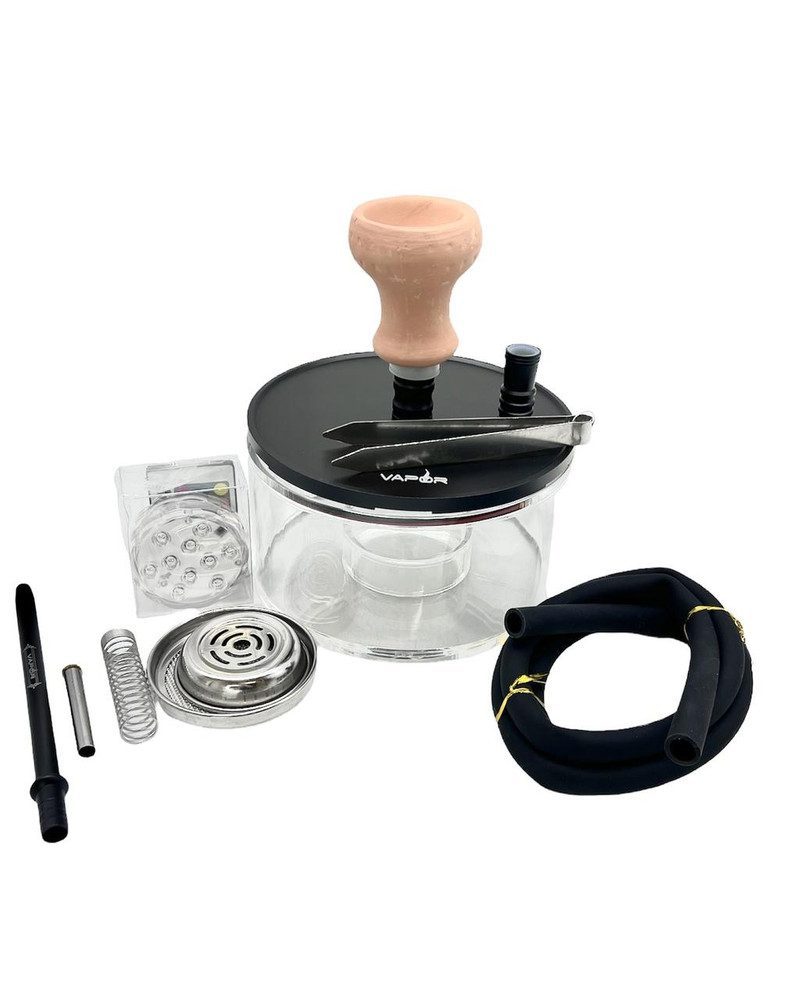 VAPOR HOOKAH SPHERE SINGLE HOSE HOOKAH WITH LED LIGHTS - ASSORTED COLOR