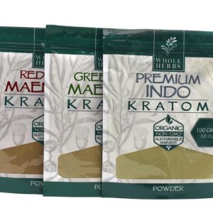 WHOLE HERBS NATURAL KRATOM POWDER - 3.5oz