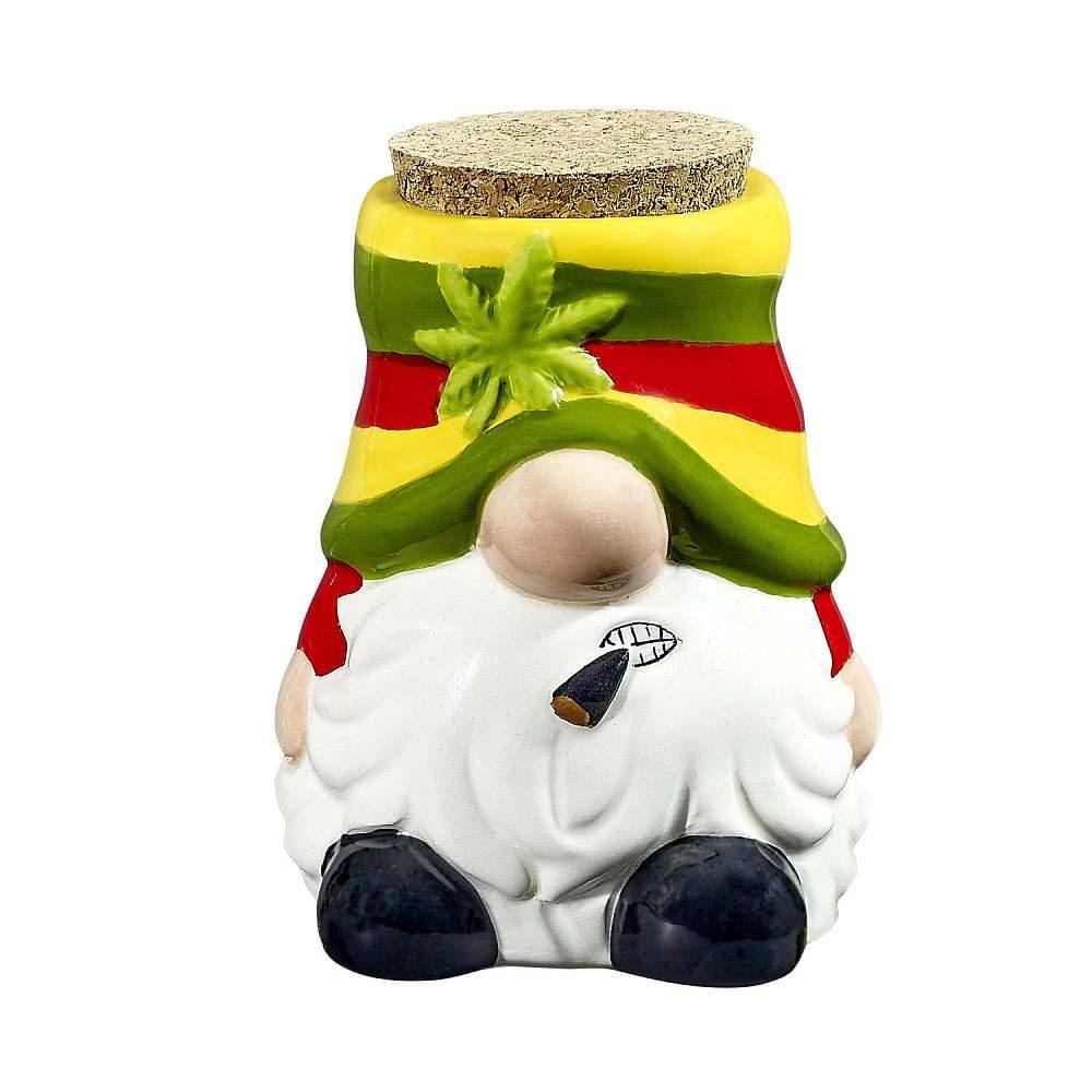 GNOME CERAMIC STASH JAR