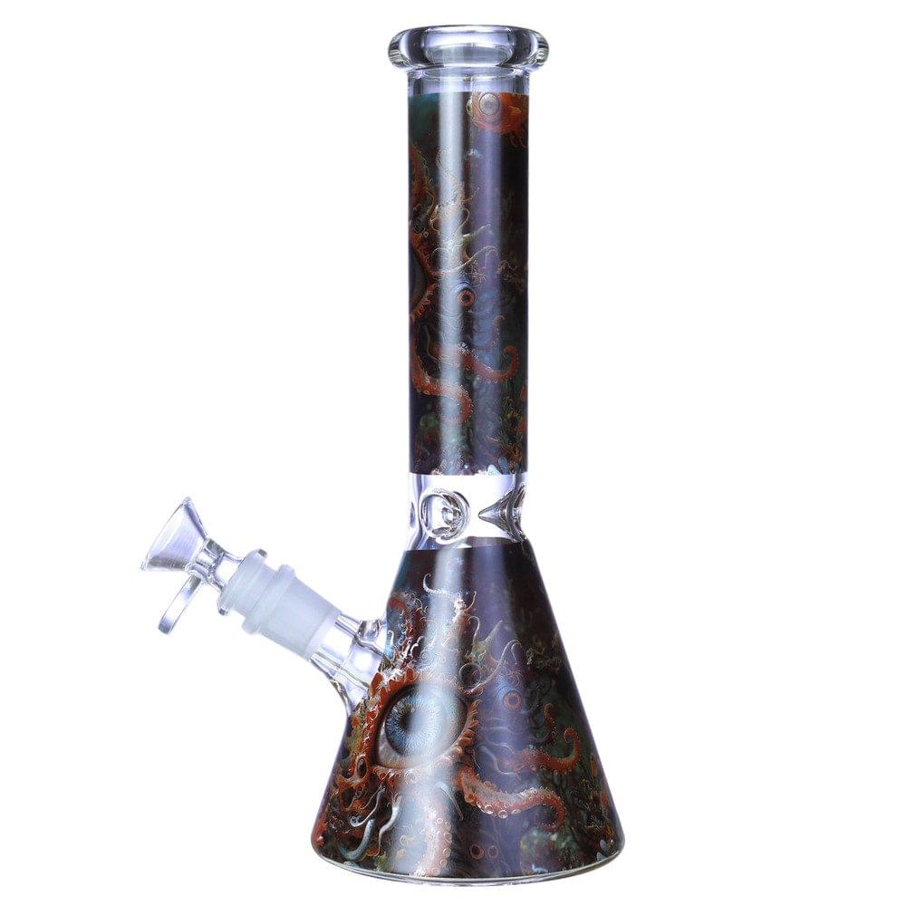 MONSTER EYES PREMIUM BEAKER GLASS WATERPIPE 10"
