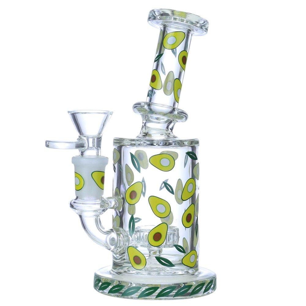 MIX FRUIT STICKERS GLASS WATERPIPE 7"