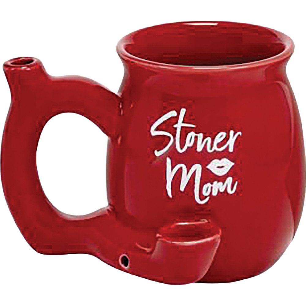 STONER MOM RED CHUBBY PREMIUM ROAST & TOAST PIPE CERAMIC MUG