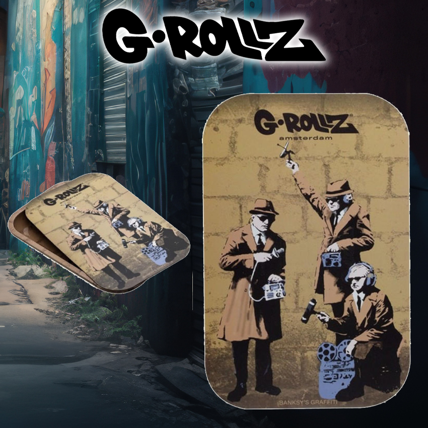 G-ROLLZ | BANKSY'S GRAFFITI MAGNET COVER FOR MEDIUM TRAY 27.5X17.5CM (LID ONLY) - 1CT (BG3321)
