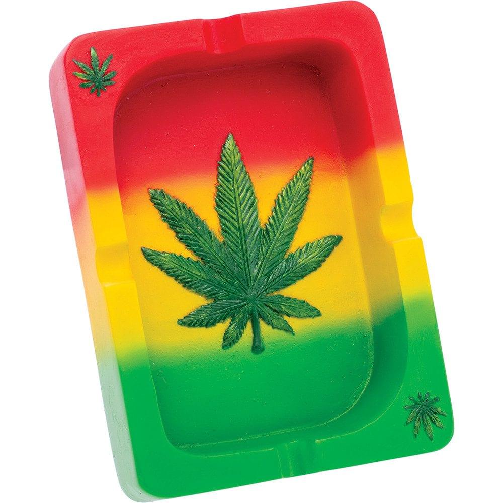 FUJIMA RASTA LEAF PLAYING CARD ASHTRAY