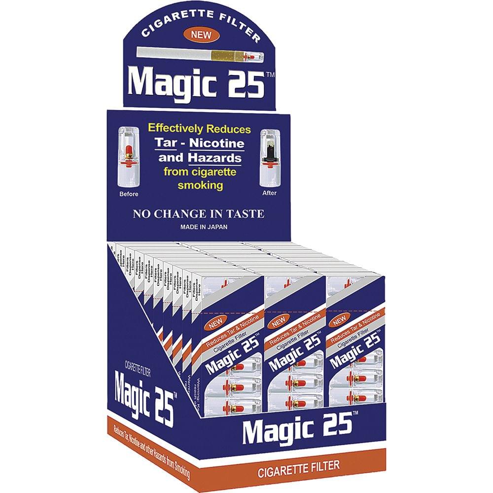 MAGIC 25 CIG FILTER 10PC TO PACK - DISPLAY OF 30