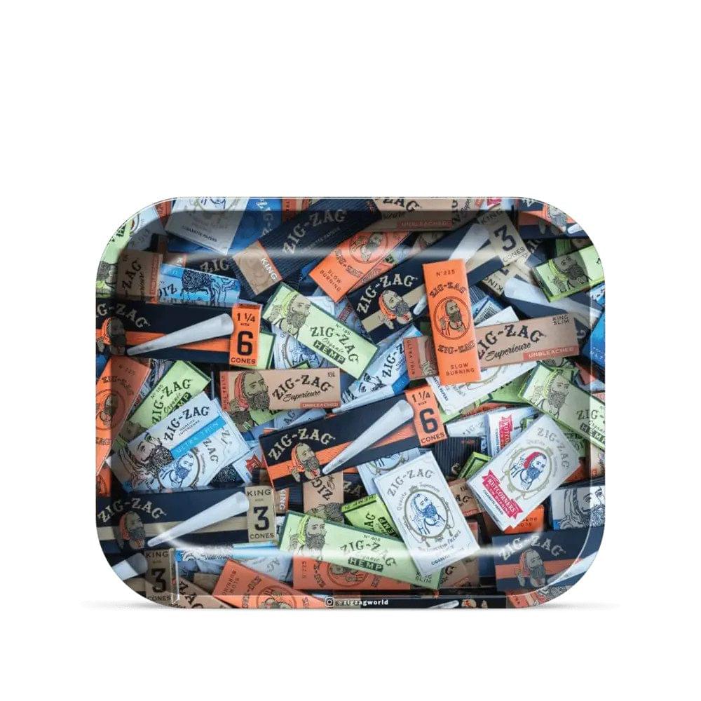 ZIG-ZAG LARGE ROLLING TRAY