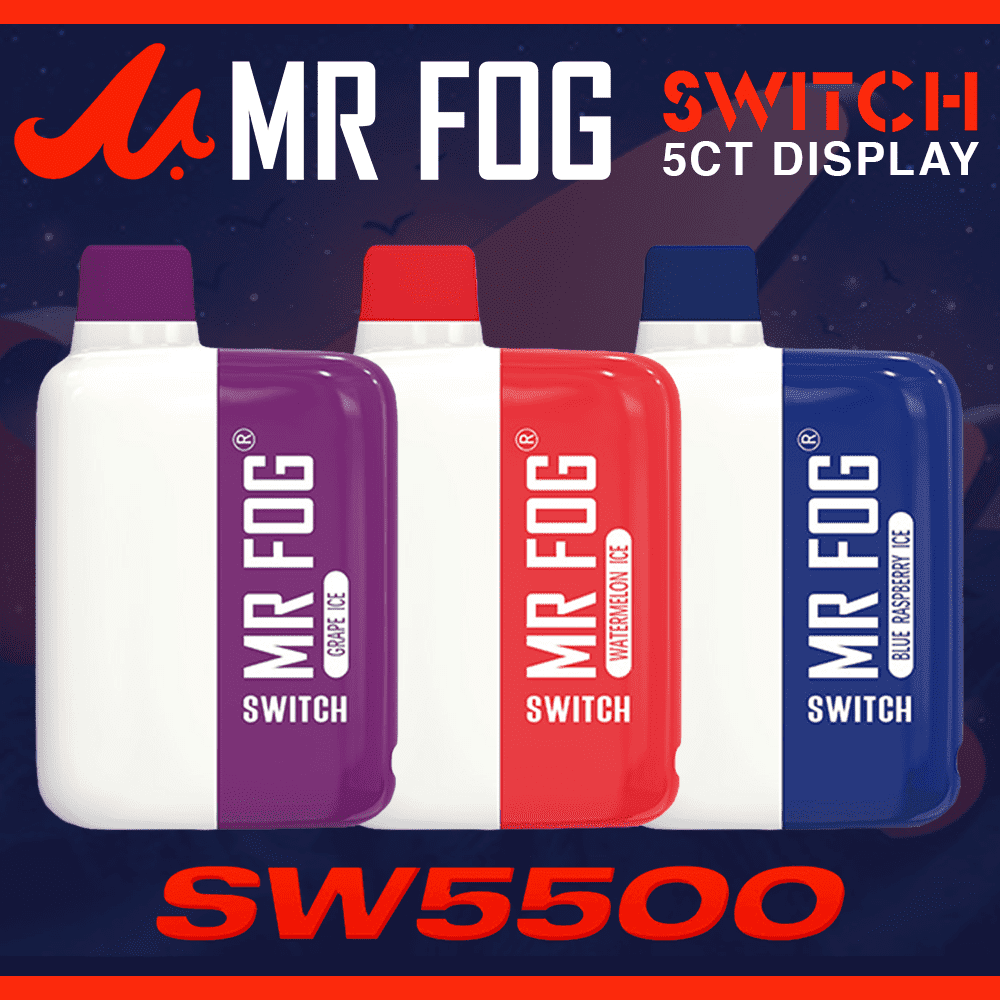 MR FOG SWITCH 15ML 5500 PUFFS DISPOSABLE VAPE *NEW PACKAGING* - DISPLAY OF 5