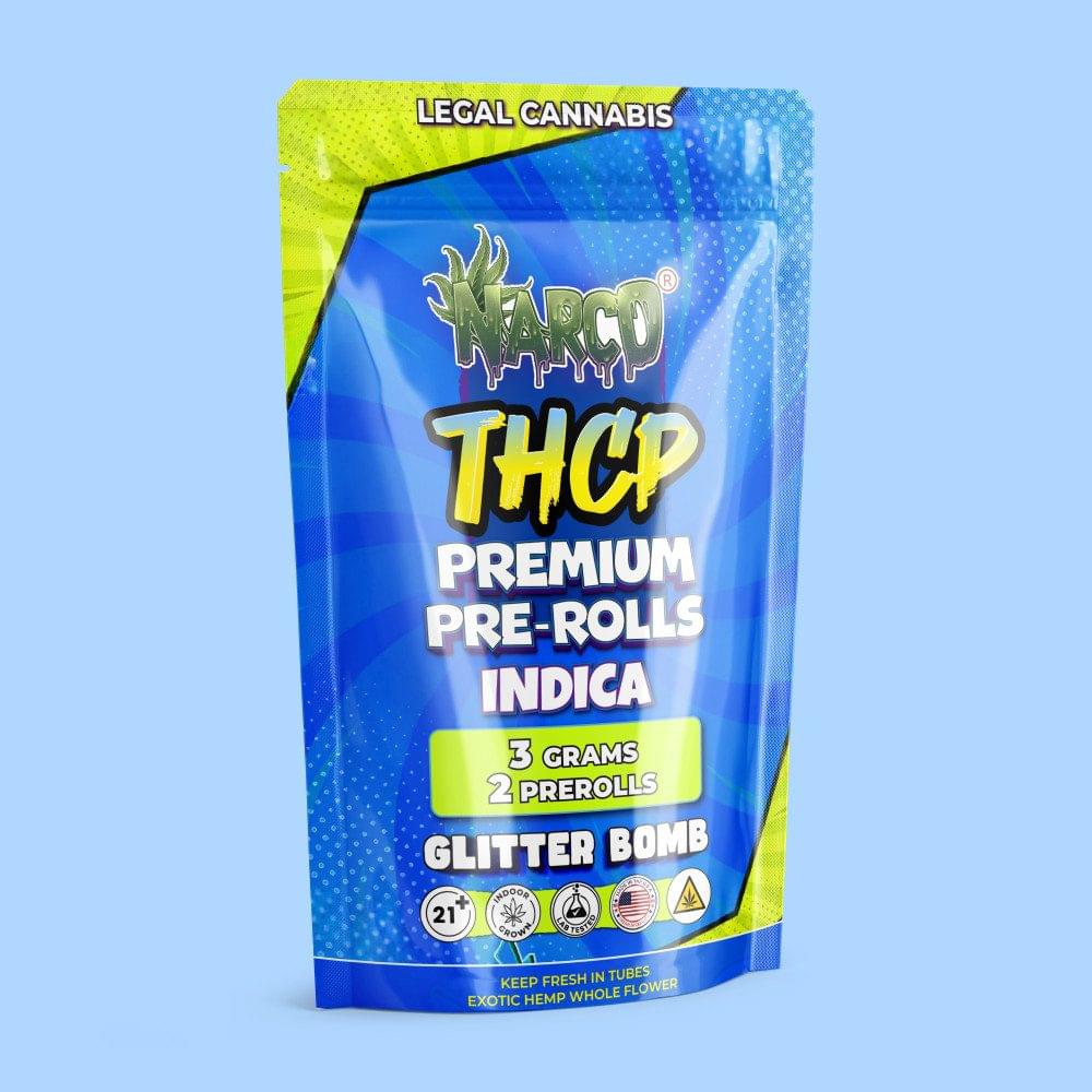 NARCO THC-P PREMIUM PRE ROLLS 3G 2-PACK - DISPLAY OF 10