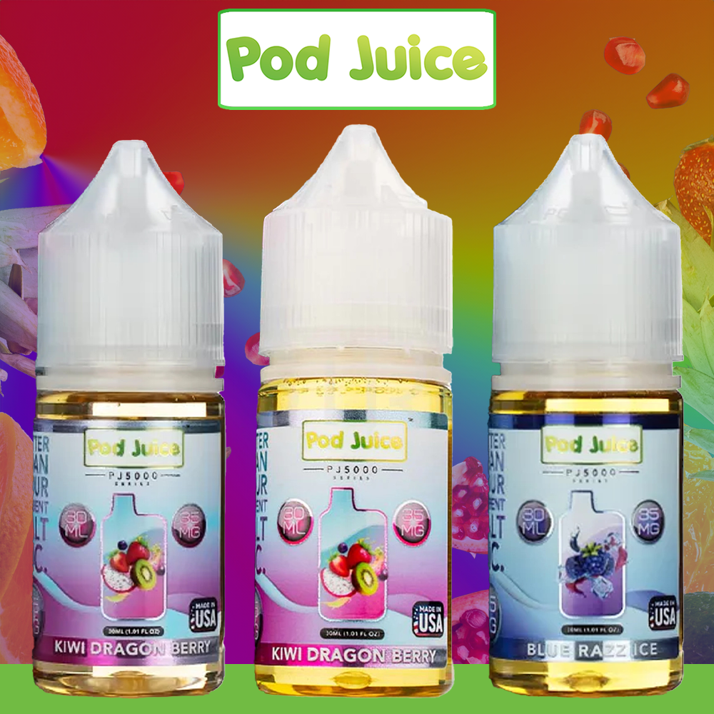 POD JUICE PJ5000 SERIES 35MG NICOTINE SALT E-LIQUID - 30ML