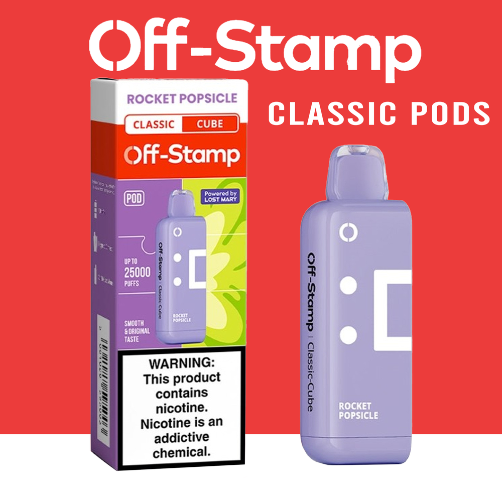 OFF STAMP CLASSIC CUBE 25,000 PUFFS 18ML DISPOSABLE (POD ONLY) - 5CT
