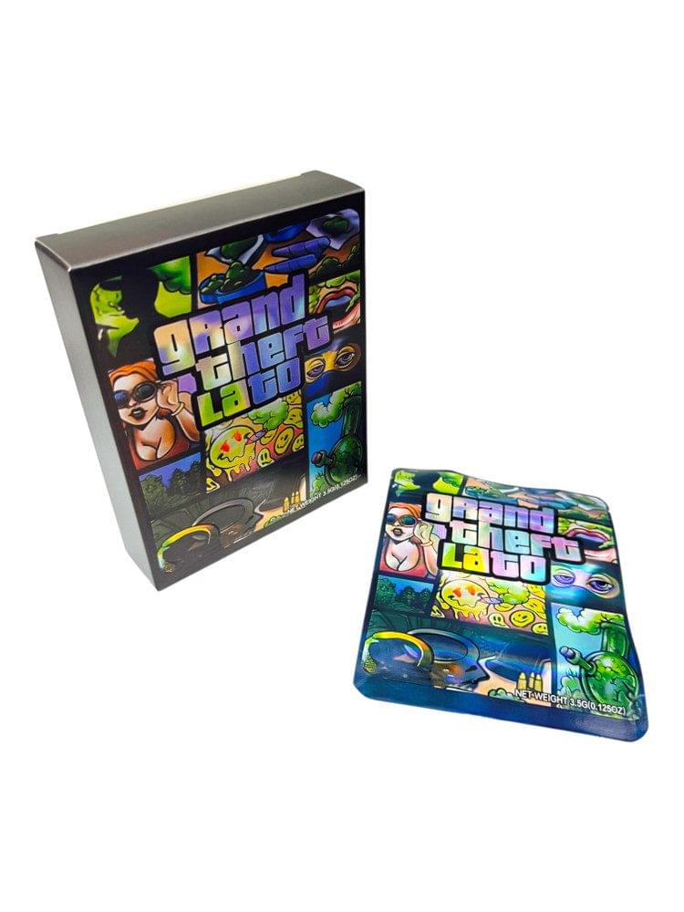 SMELL PROOF 3.5G MYLAR BAGS WITH MATCHING PACK - PACK OF 50 (DESIGN #7)