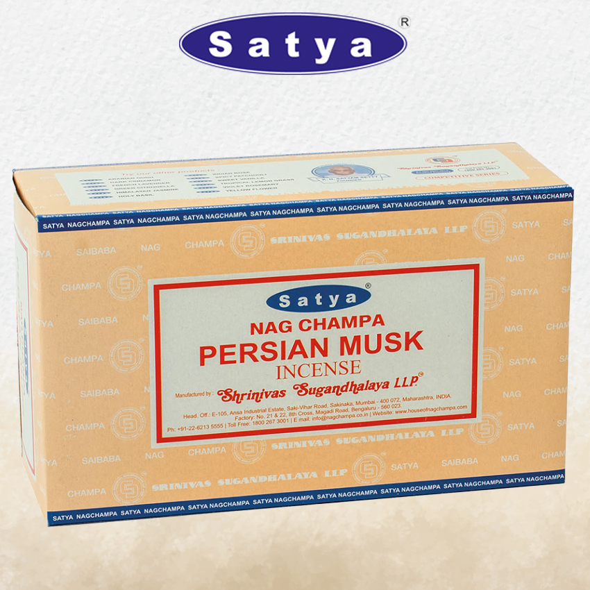 SATYA - PERSIAN MUSK INCENSE STICKS - 12CT