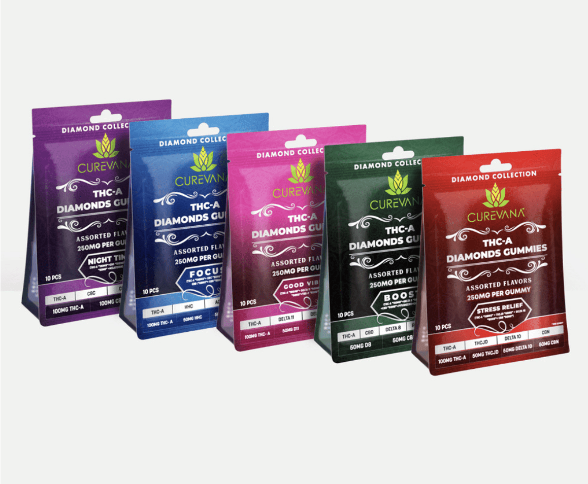 CUREVANA THC-A DIAMONDS GUMMIES 2500MG - 6CT DISPLAY