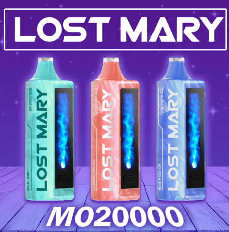 LOST MARY MO20000 5% NIC 20,000 PUFFS DISPOSABLE VAPE - DISPLAY OF 5