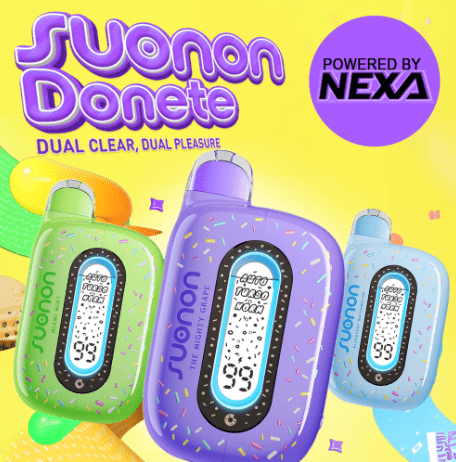 SUONON DONETE BY NEXA 50,000 PUFFS DISPOSABLE VAPE - DISPLAY OF 5