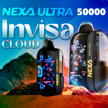 NEXA ULTRA INVISA CLOUD EDITION 50,000 PUFFS DISPOSABLE VAPE - DISPLAY OF 5