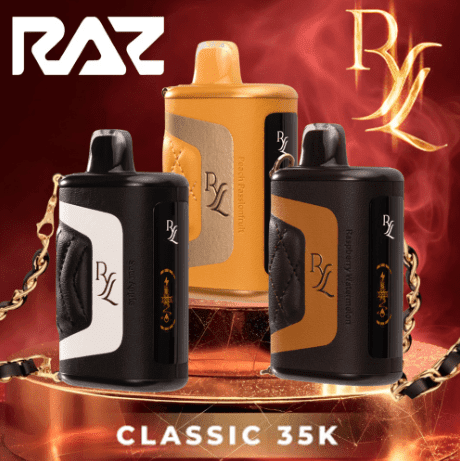 RAZ RYL 35,000 PUFFS DISPOSABLE VAPE - DISPLAY OF 5