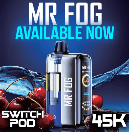 MR FOG SWITCH 45,000 PUFFS (FULL KIT) DISPOSABLE VAPE - DISPLAY OF 5