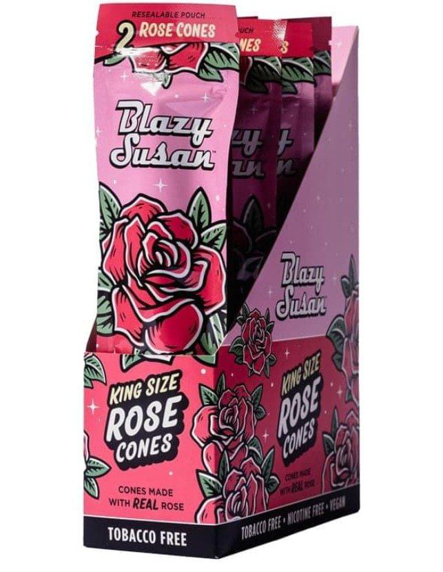 BLAZY SUSAN ROSE KING SIZE CONES 2-PACK - DISPLAY OF 10