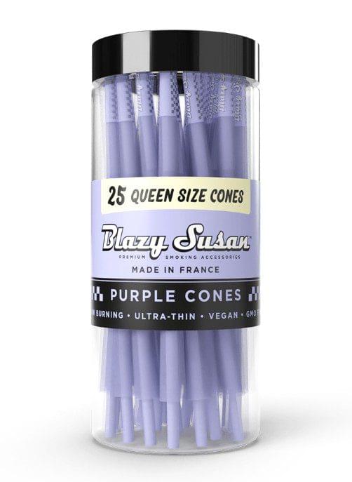 BLAZY SUSAN QUEEN SIZE PURPLE CONES 120/40MM - 25CT
