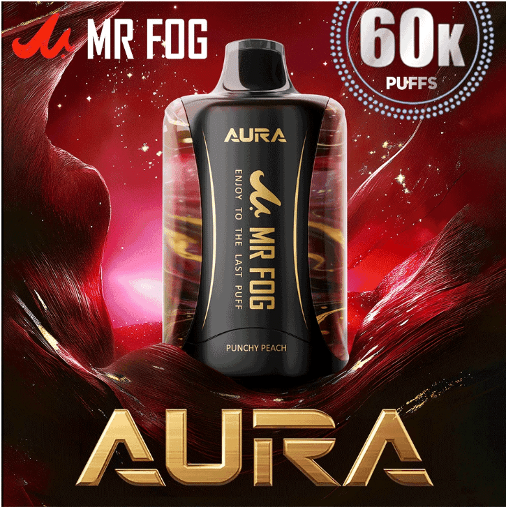 MR FOG AURA 60,000 PUFFS DISPOSABLE VAPE - DISPLAY OF 5