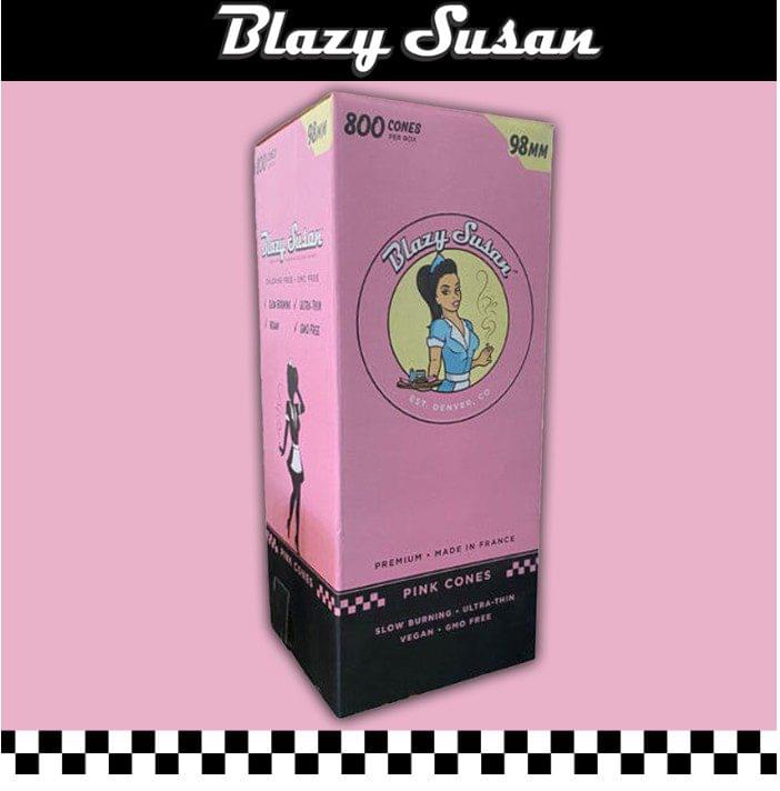 BLAZY SUSAN PINK 98MM CONE - 800CT DISPLAY