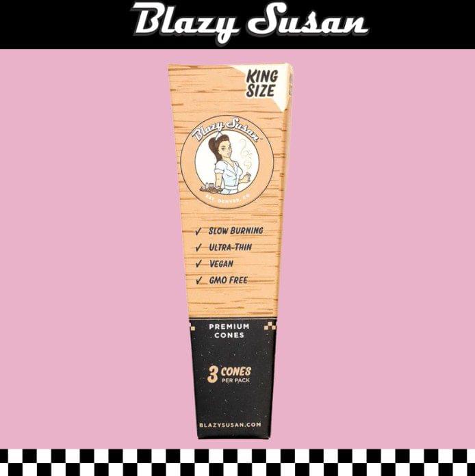 BLAZY SUSAN KING SIZE UNBLEACHED CONES - 21CT