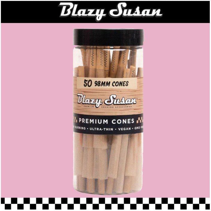 BLAZY SUSAN UNBLEACHED CONES 98MM - 50CT