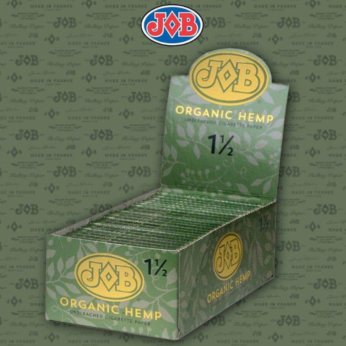 JOB ORGANIC HEMP 1 1/2 ROLLING PAPER - 24CT DISPLAY