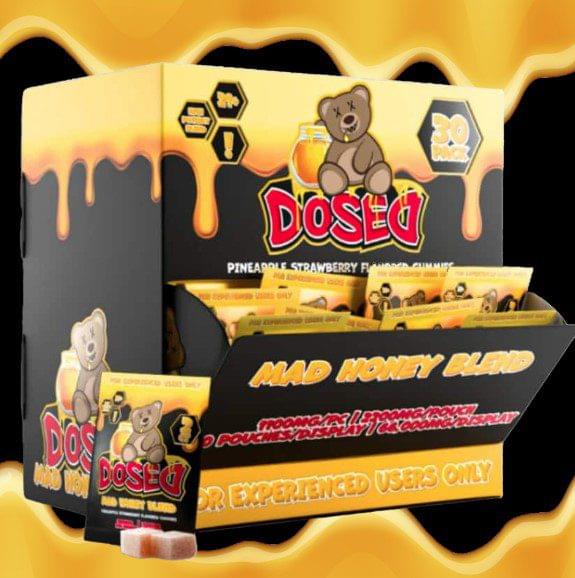 DOSED MAD HONEY 2200MG 2-PACK GUMMIES - DISPLAY OF 30