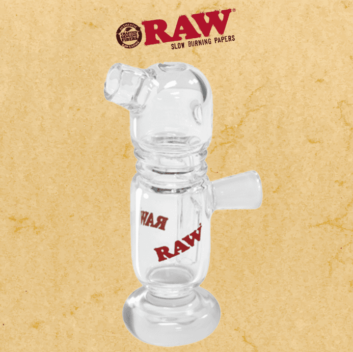 RAW CONE GLASS BUBBLER 3"