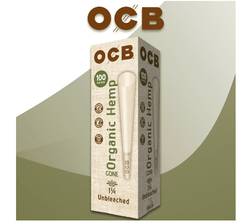 OCB PRE-ROLLED ORGANIC TOWER CONES 1 1/4 - 100CT