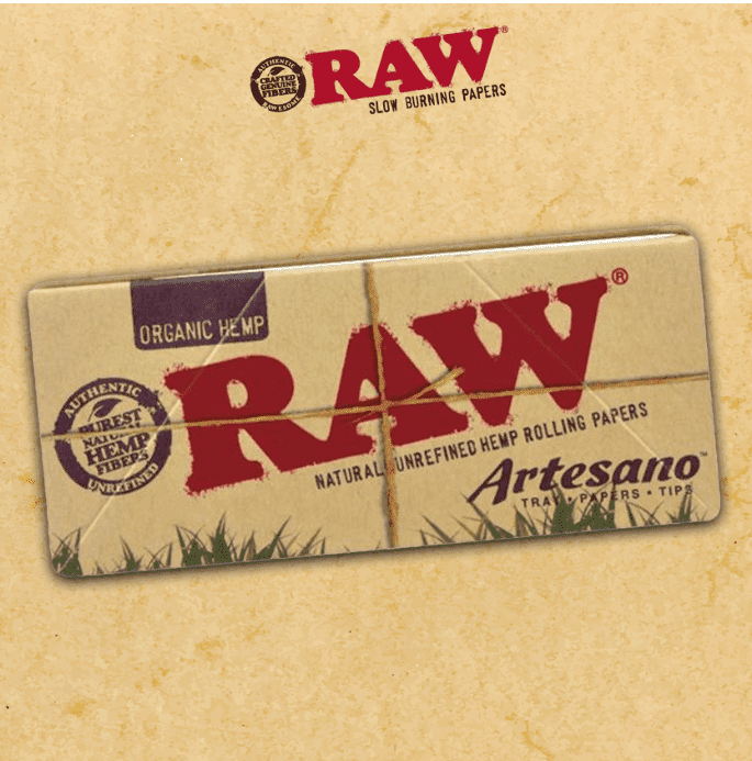 RAW ORGANIC HEMP ARTESANO KING SIZE SLIM - DISPLAY OF 15CT
