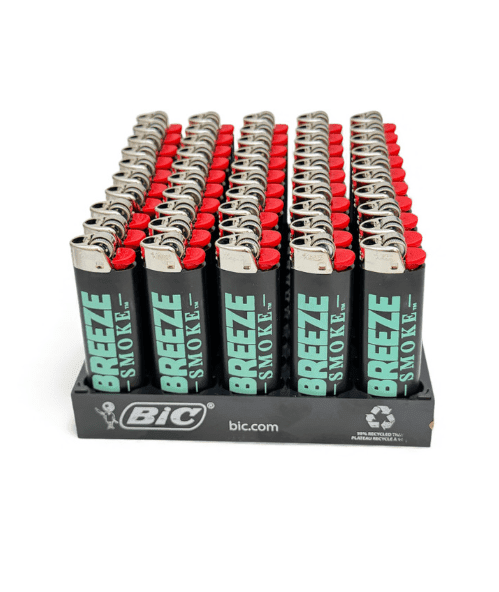 BREEZE SMOKE BIC LIGHTERS - DISPLAY OF 50