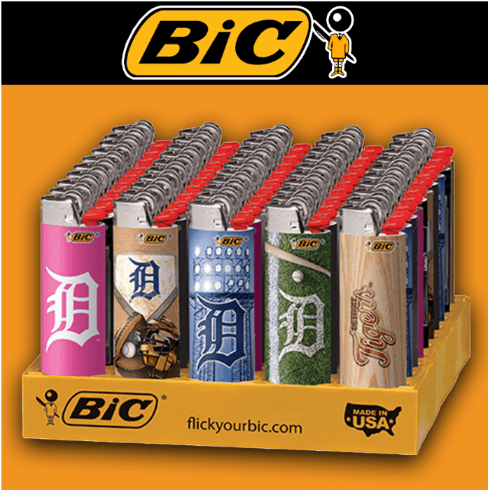 BIC DETROIT TIGERS LIGHTERS - 50CT