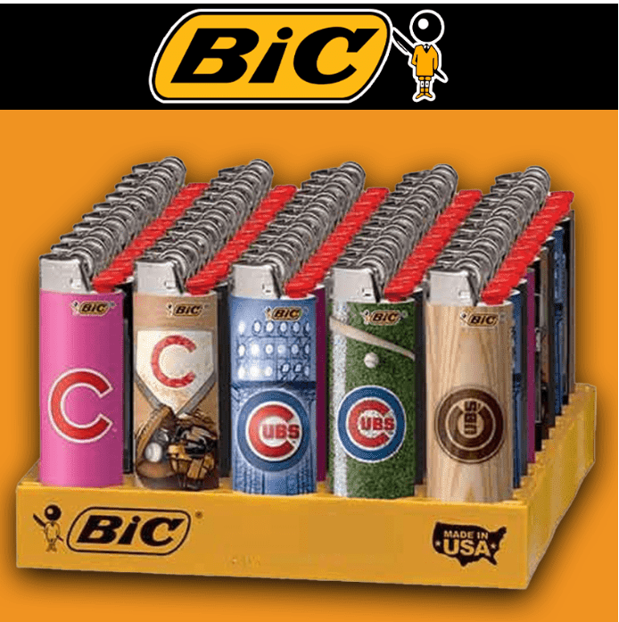 BIC CHICAGO CUBS LIGHTER DISPLAY - 50CT