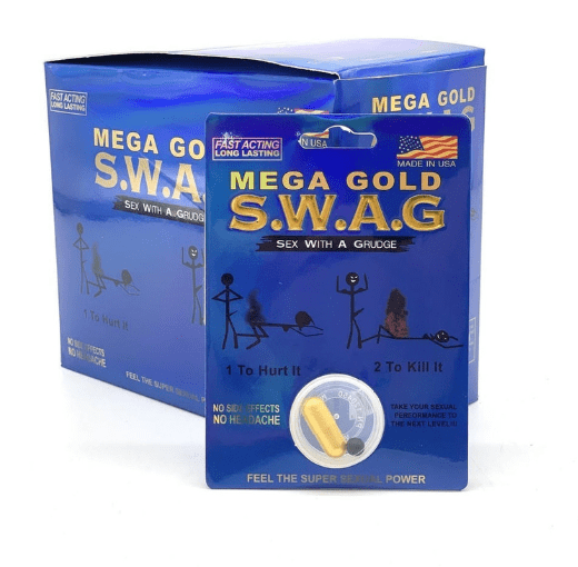 S.W.A.G. MEGA GOLD MALE ENHANCEMENT PILL - DISPLAY - 24CT