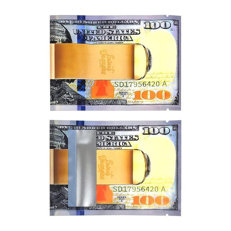 SMELL PROOF BAGS 3.5G $100 BILL #2 - BAG OF 50 COUNT - (BMN-4)
