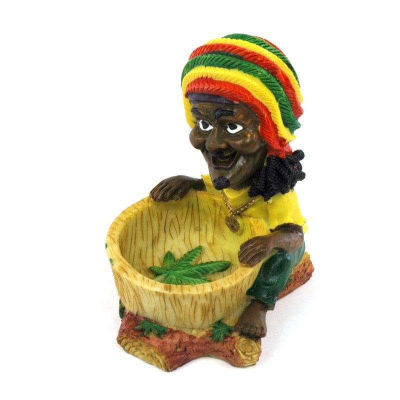 HANDMADE CLAY ASHTRAY RASTA (XH6169)
