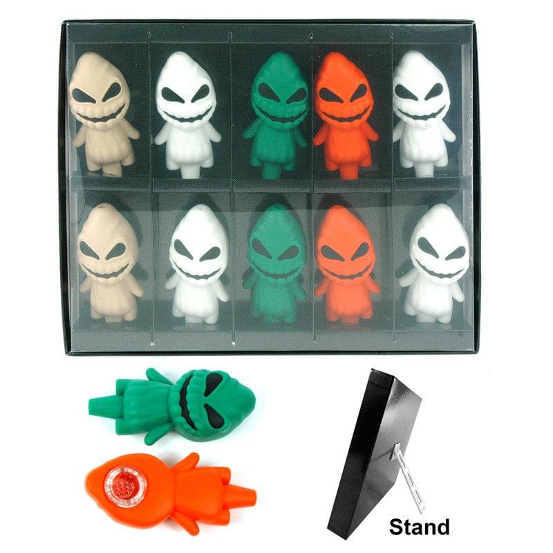 PREMIUM SILICONE HANDPIPES (HWS3) - DISPLAY OF 10