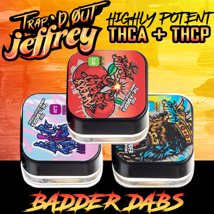 HIXOTIC TRAP'D OUT JEFFREY THC-A BADDER DAB 2.2G