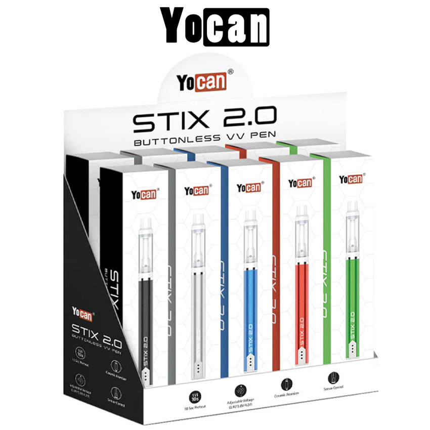 YOCAN STIX 2.0 BUTTONLESS VV PEN - 10CT DISPLAY