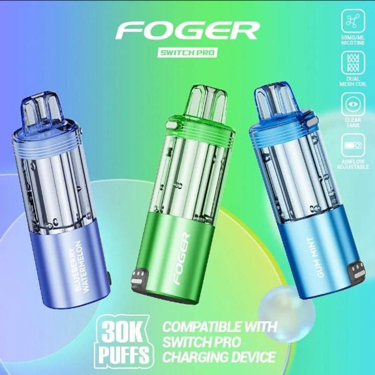 FOGER SWITCH PRO 30,000 PUFFS DISPOSABLE POD (ONLY) - DISPLAY OF 5