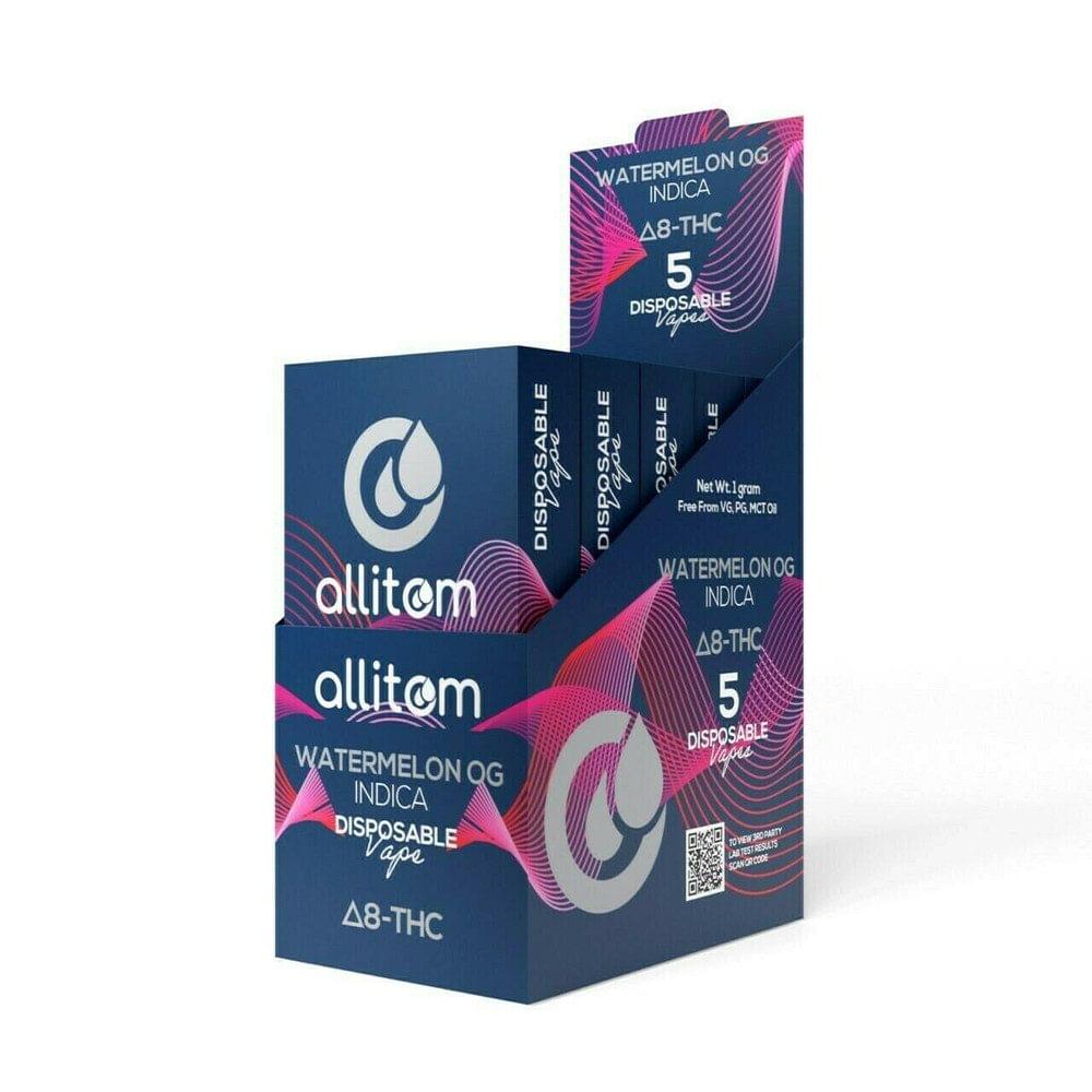 ALLITOM DELTA 8 THC DISPOSABLE VAPE 1G - 5CT DISPLAY